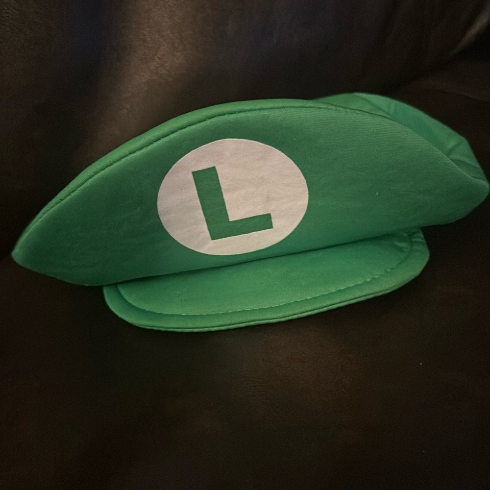 Luigi Costume Hat Nintendo Mario Bros Green